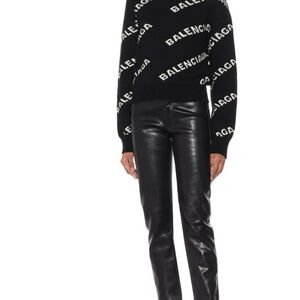 Balenciaga Black and White Knit Sweater